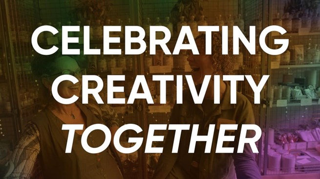 Celebrating Creativity Together News Release Graphic
